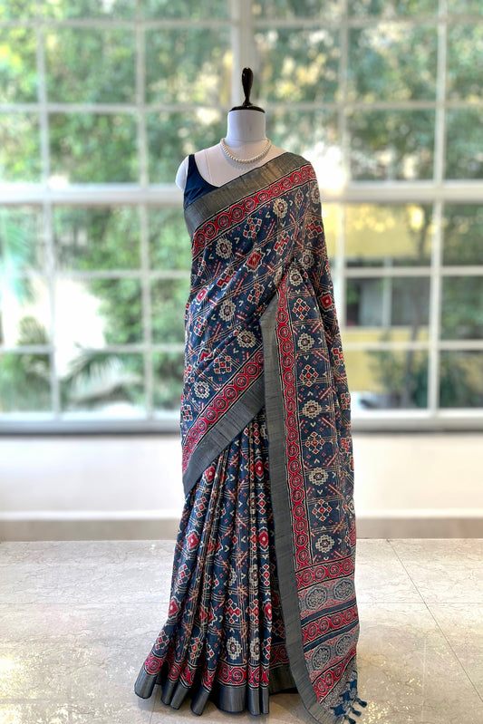 Patola tussar silk saree