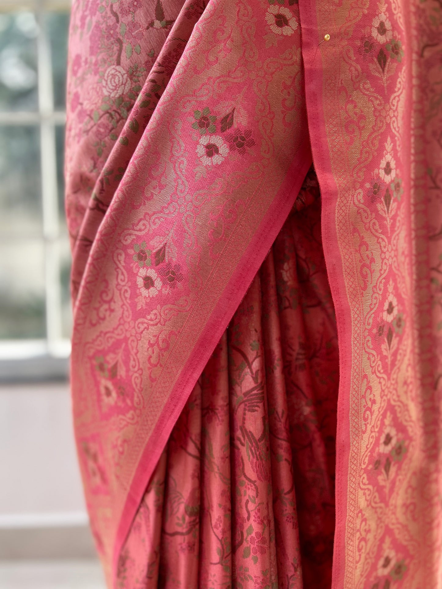 Soft gajji silk saree - Pink