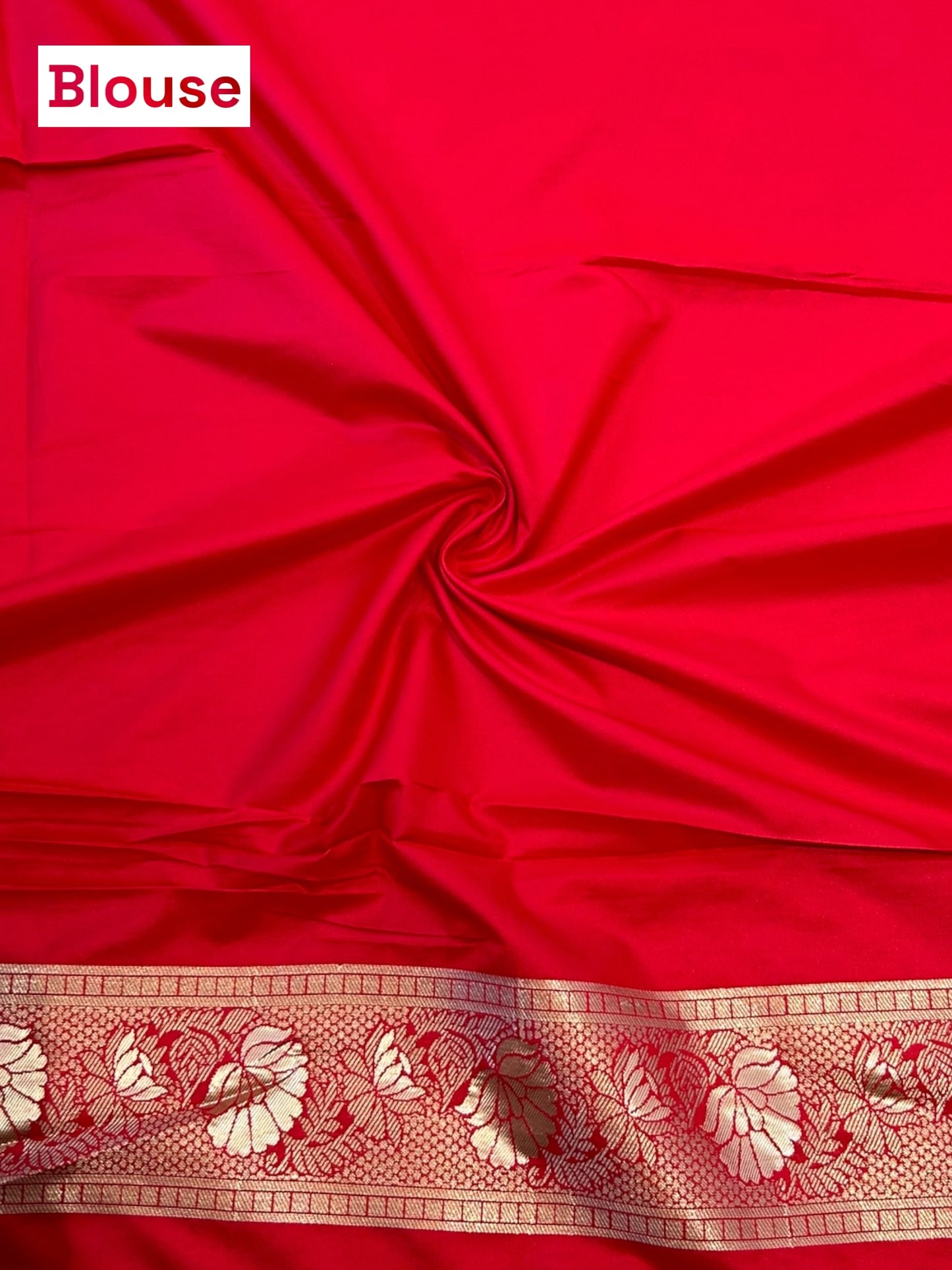 Red soft silk saree