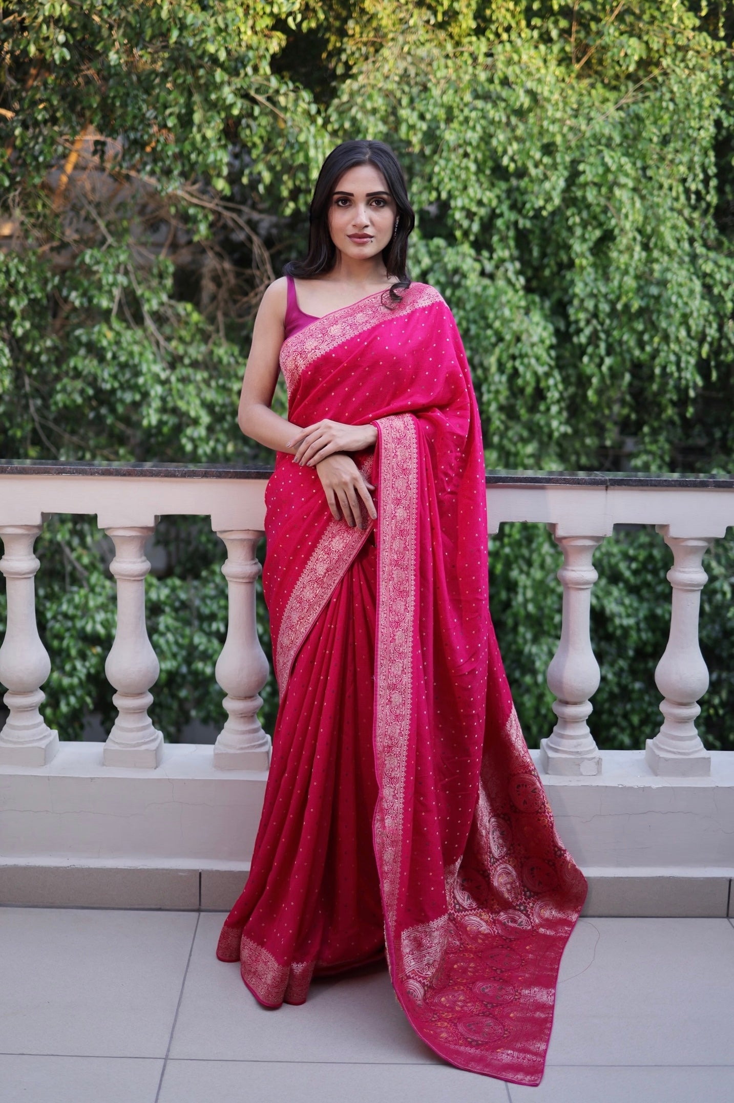 Perfect Pink saree