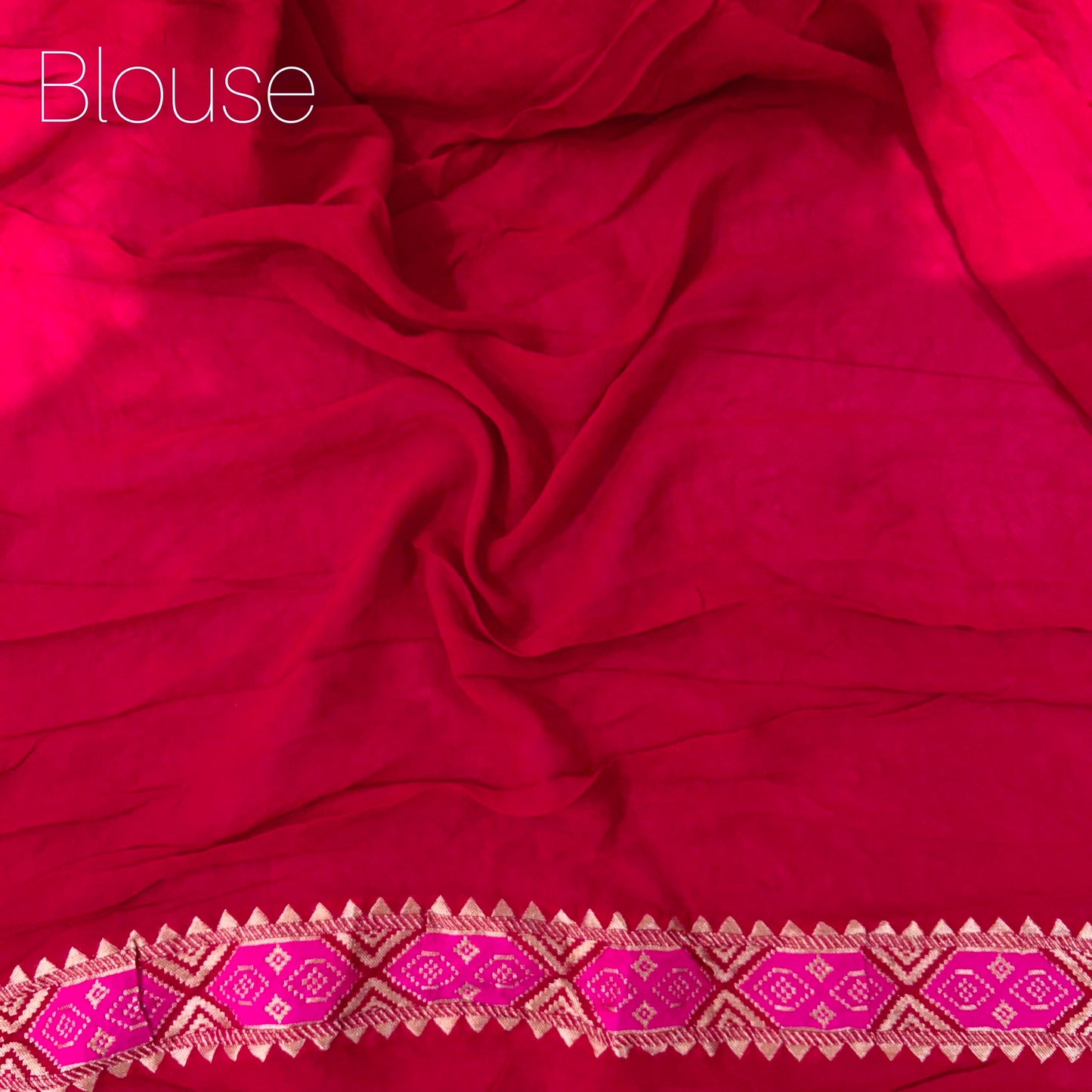 Pink Meenakari Georgette Saree