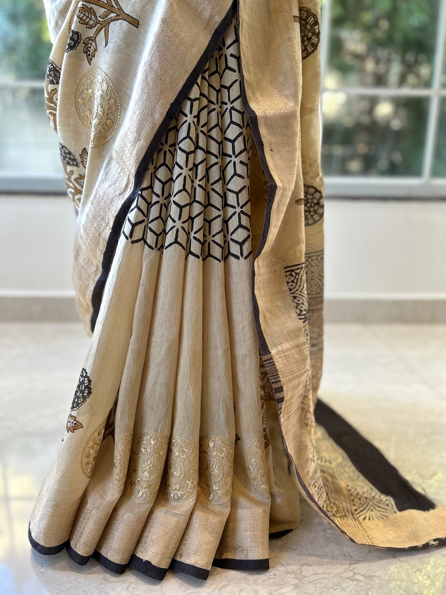 Pure soft chanderi cotton saree