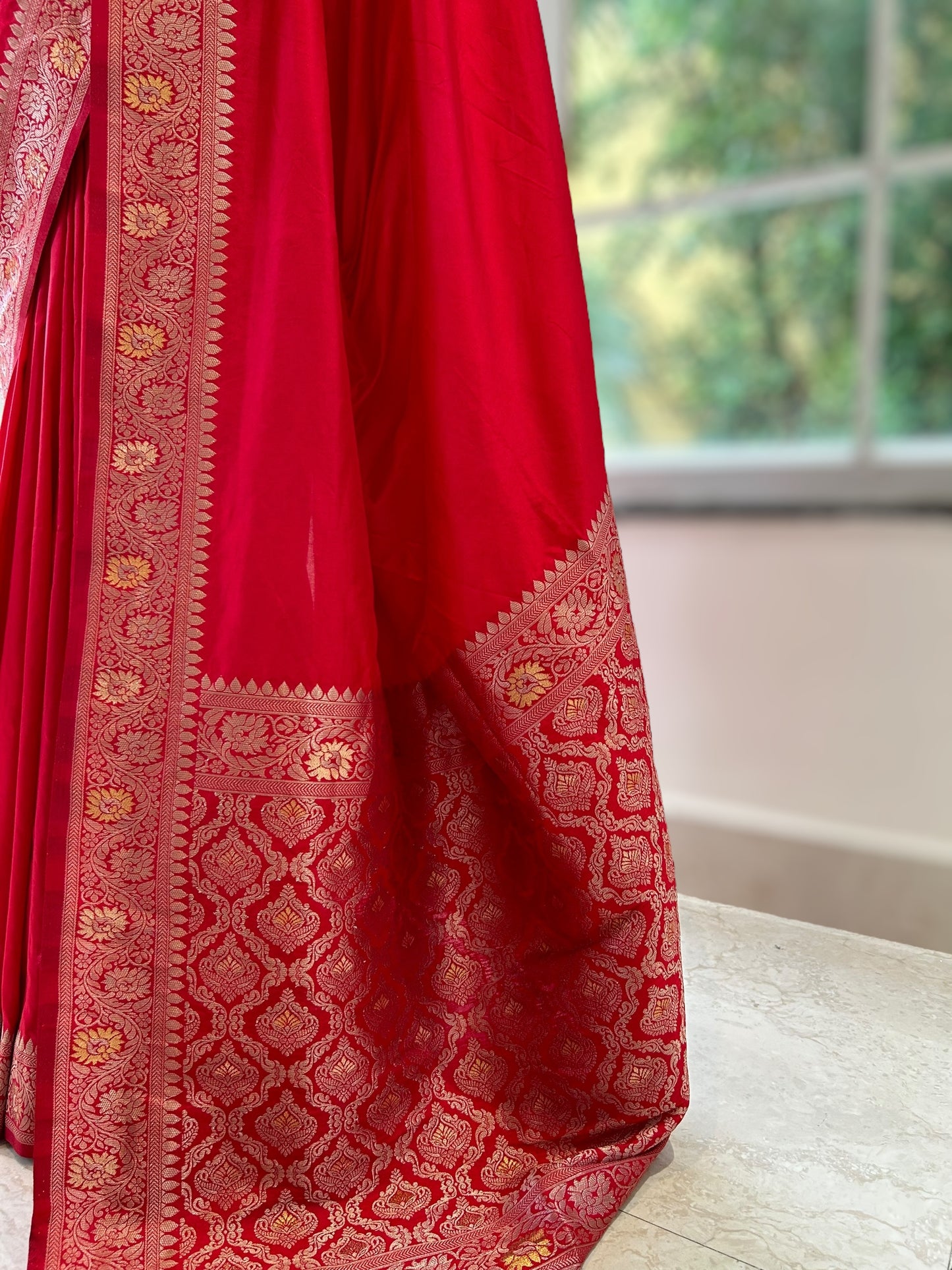 Soft silk saree - Red