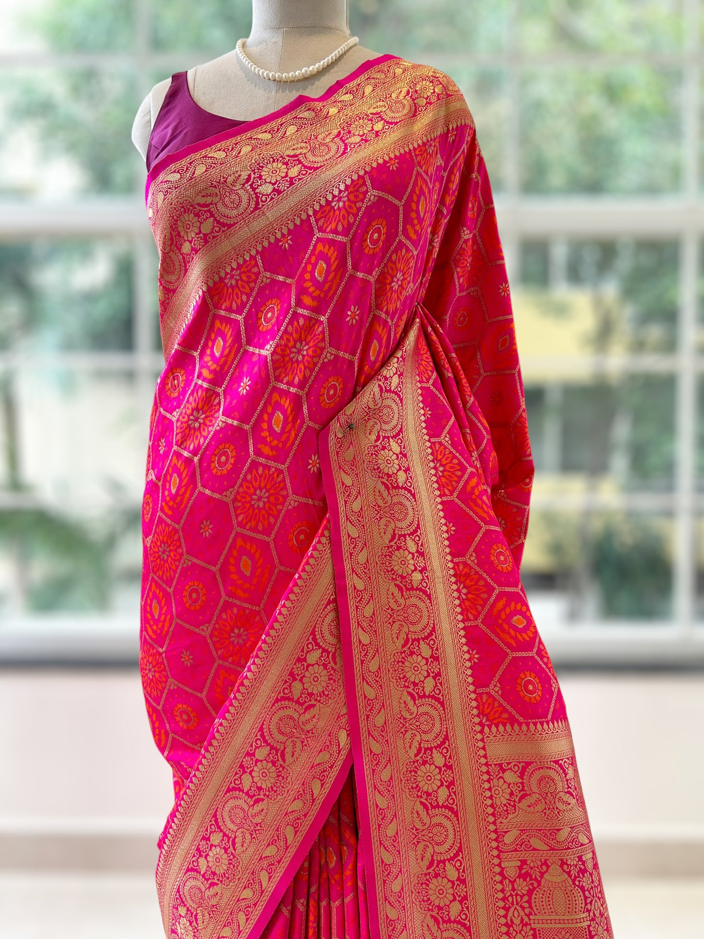 Silk zari saree