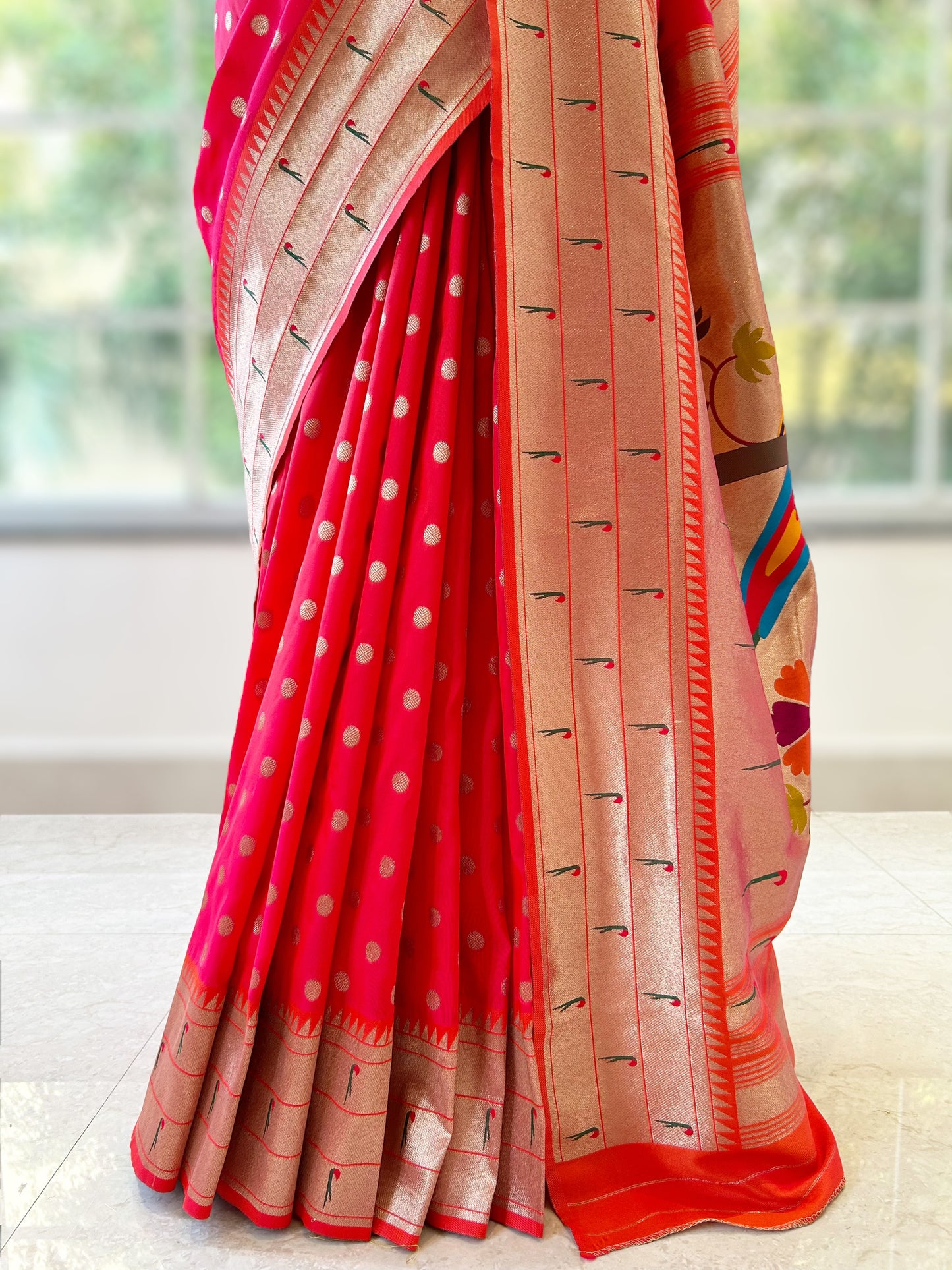 Soft silk paithani saree