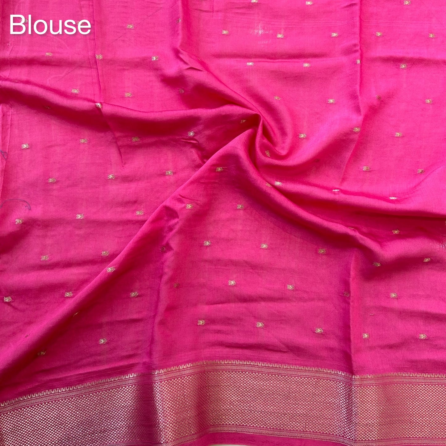 Pink pure soft cotton saree