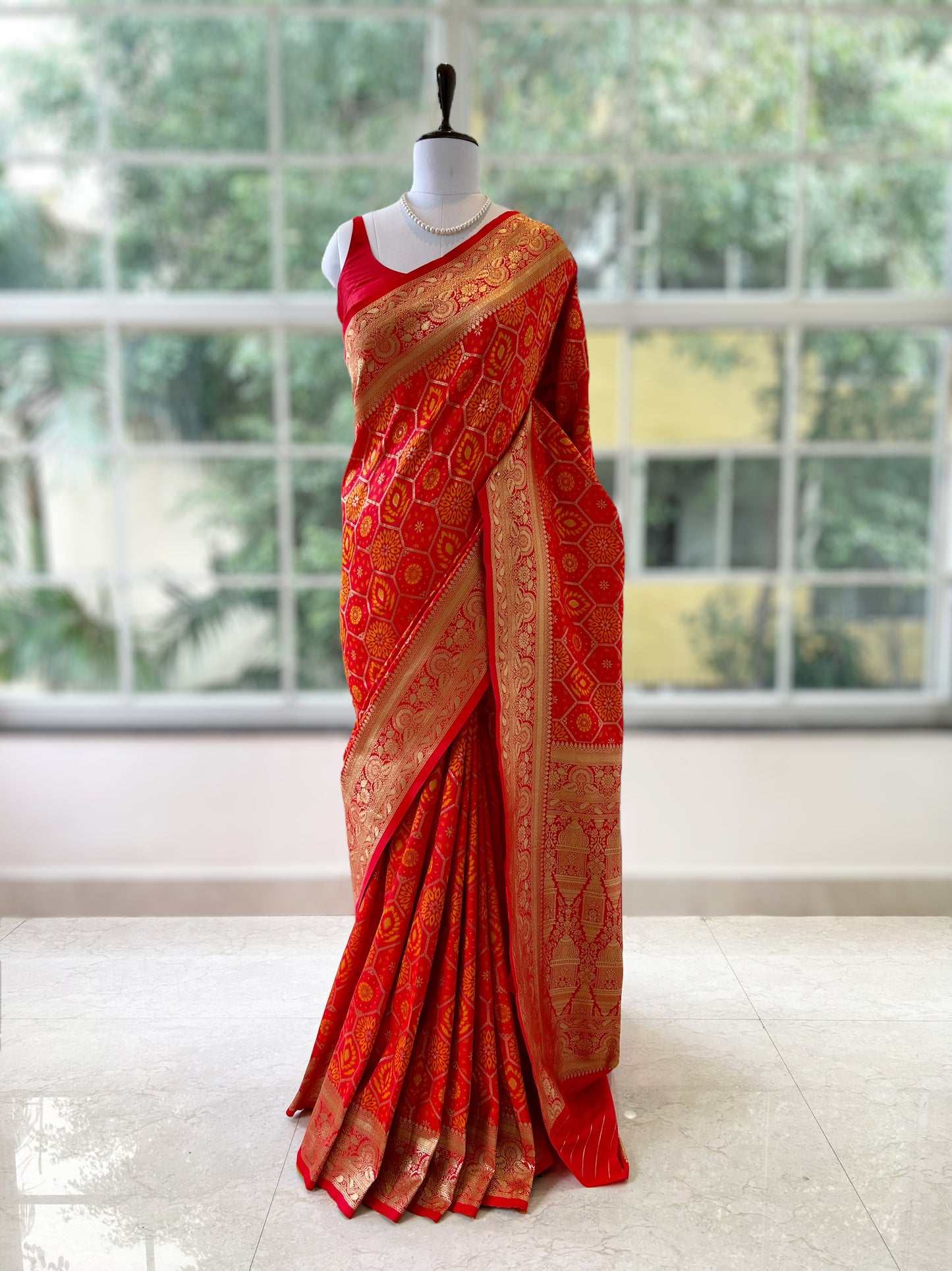 Silk zari saree