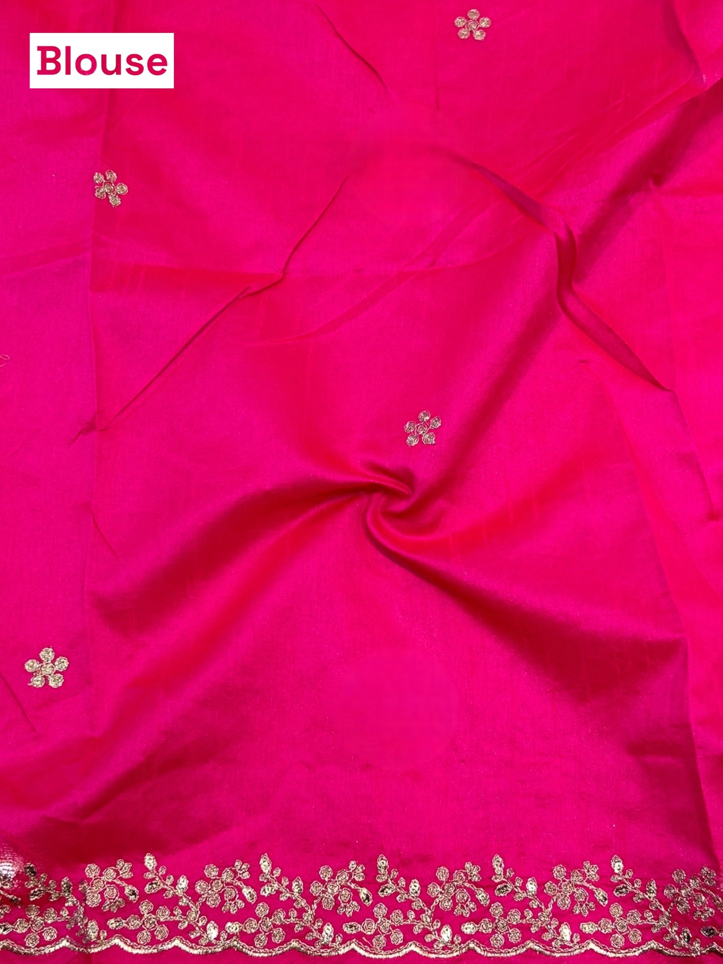 Georgette bandhani saree - Pink