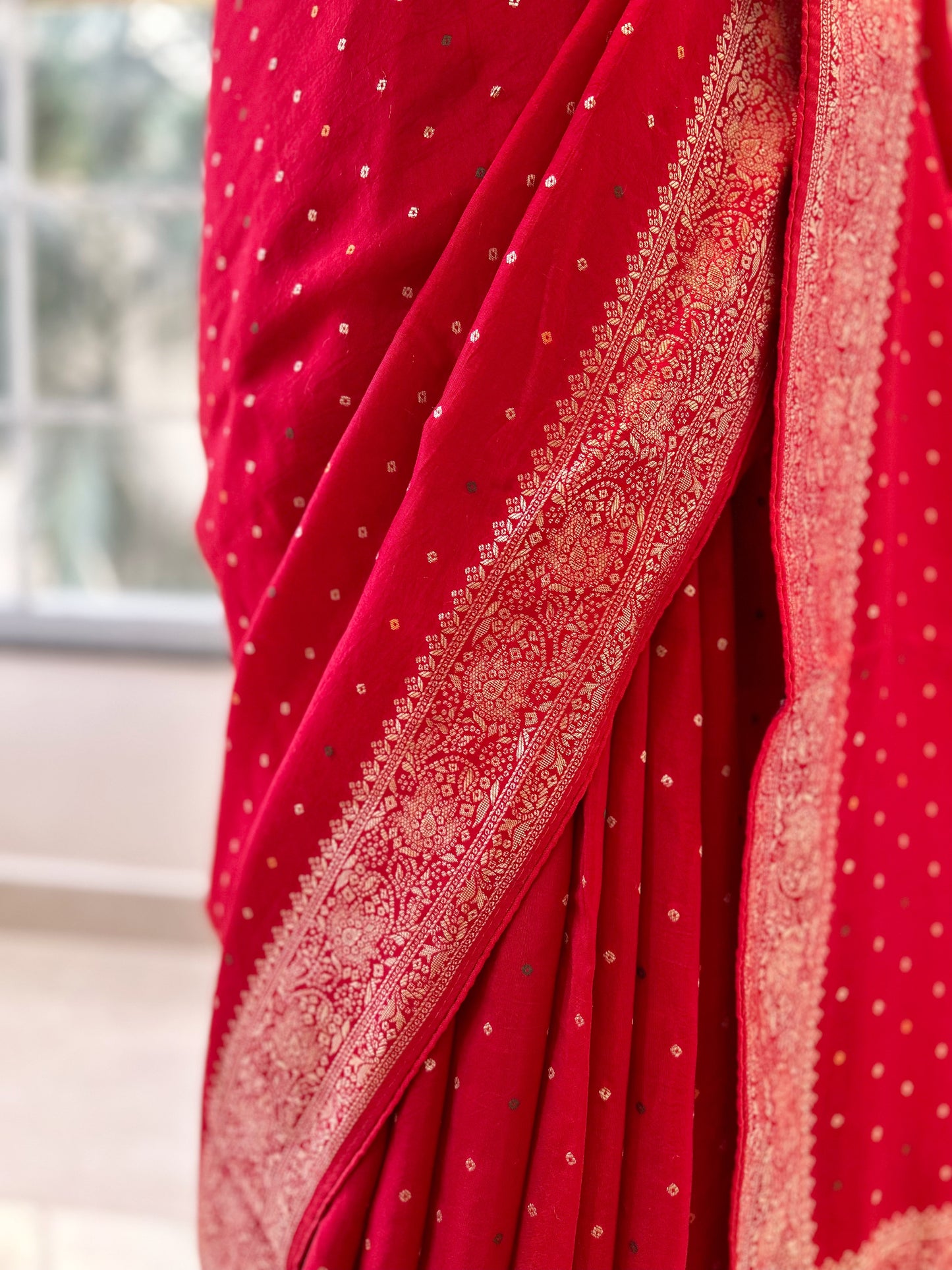 Perfect red saree