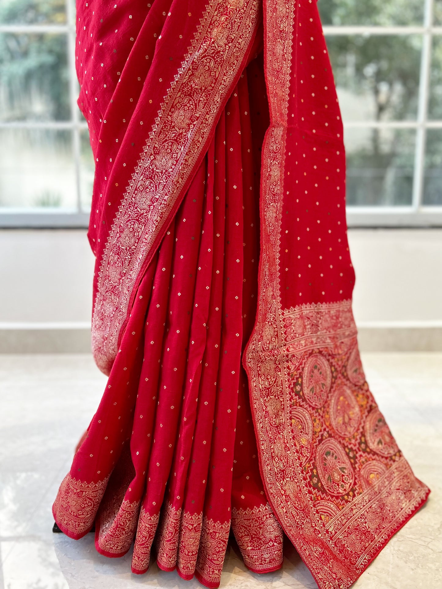 Perfect red saree