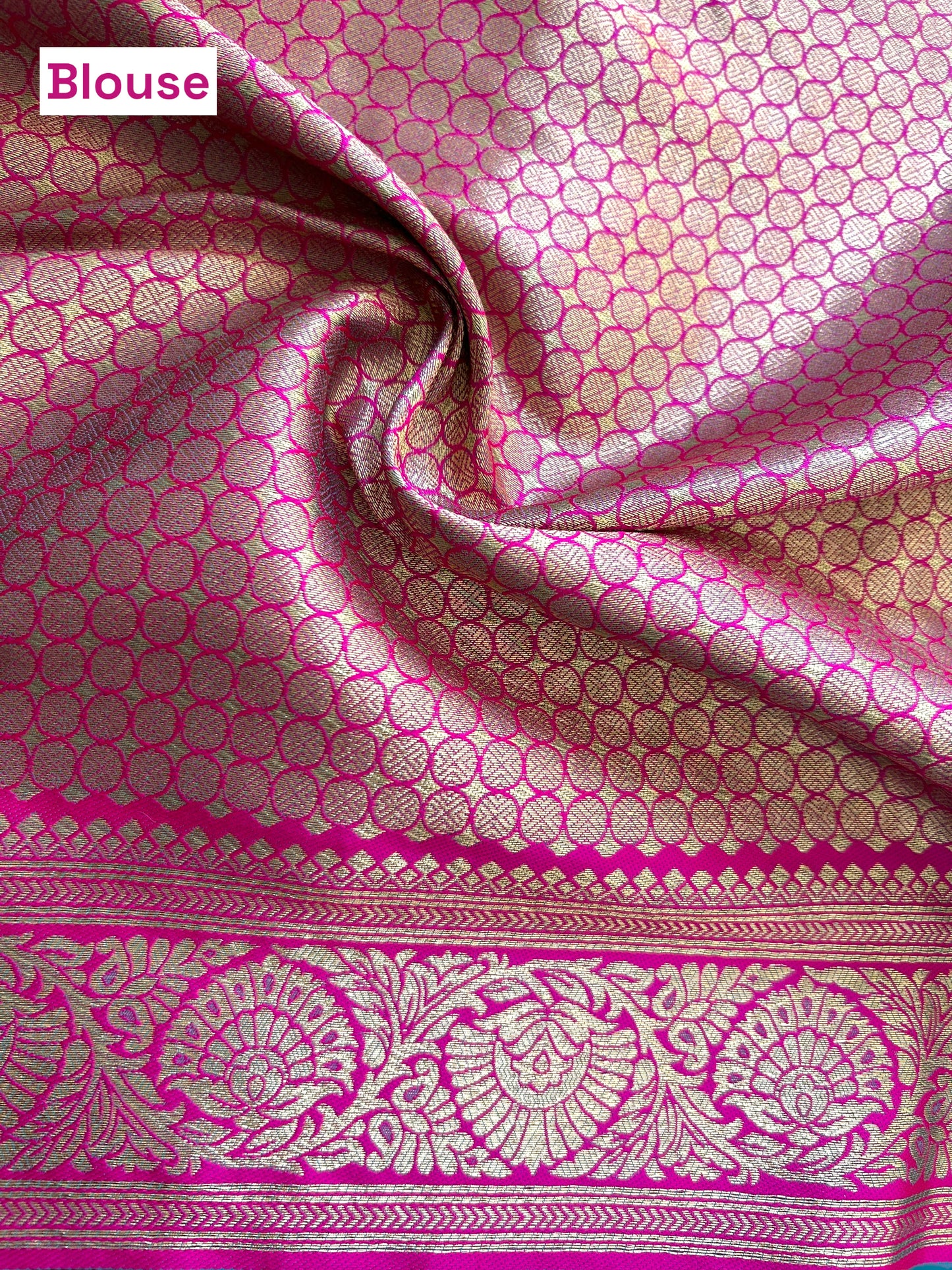 Kantha Work Saree - Blue