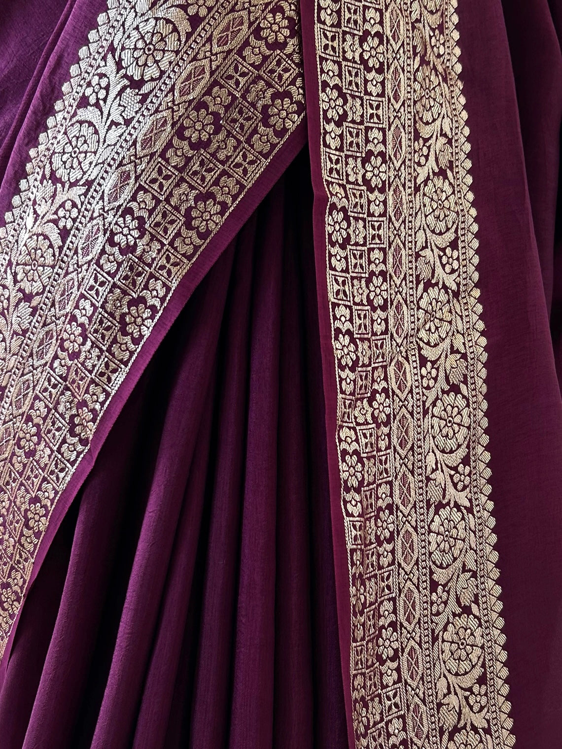 Dola silk saree - Wine