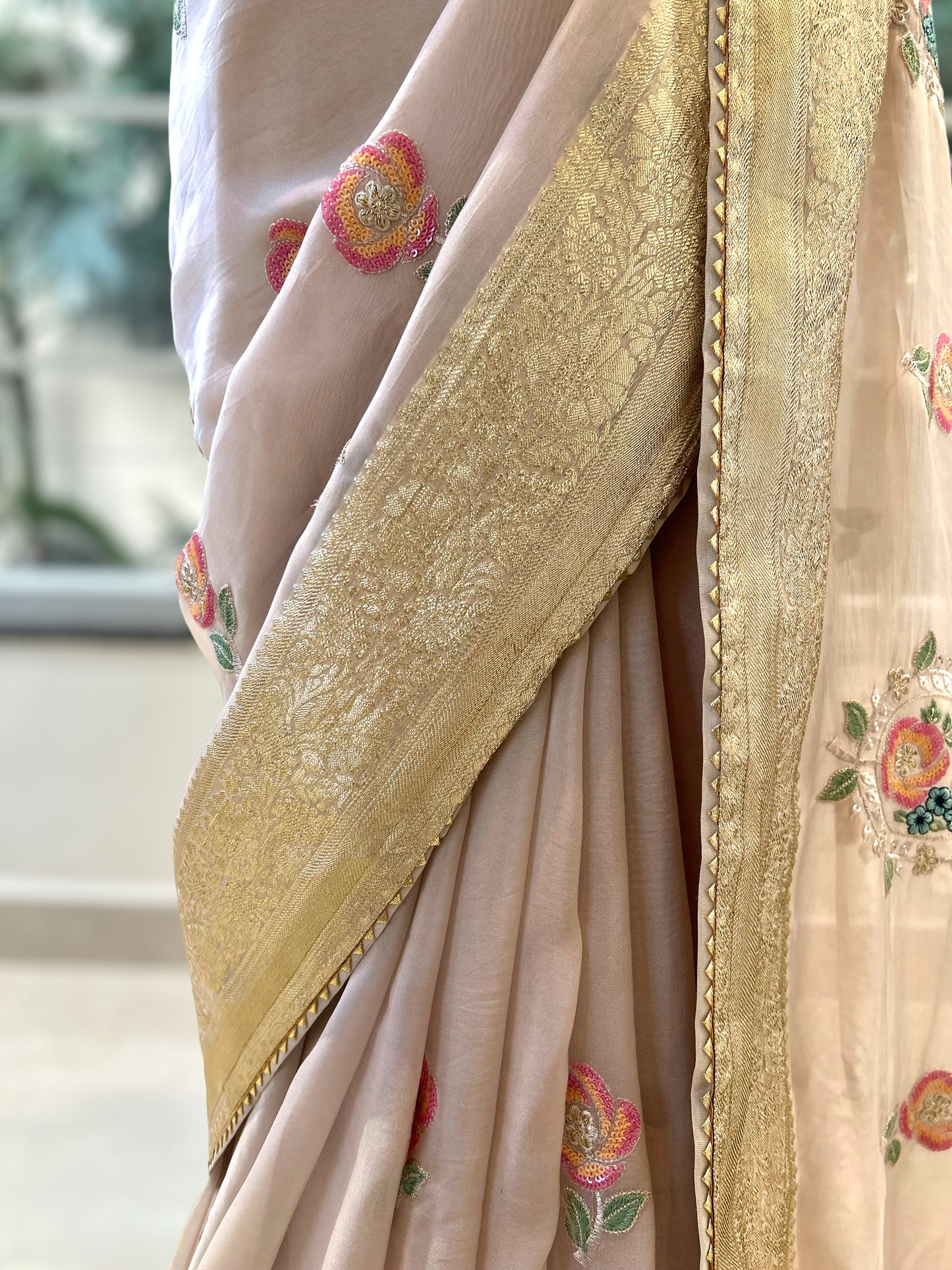 Pure organza saree