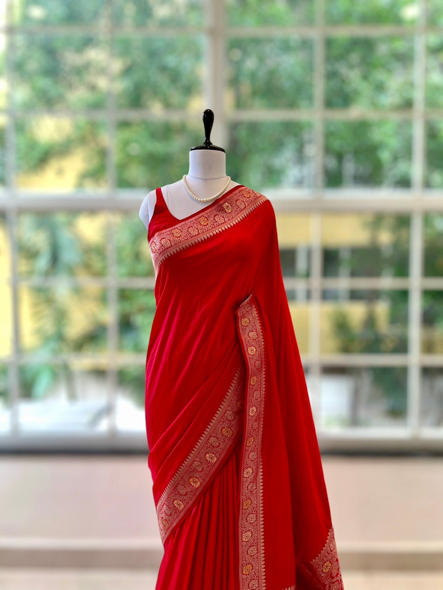 Soft silk saree - Red