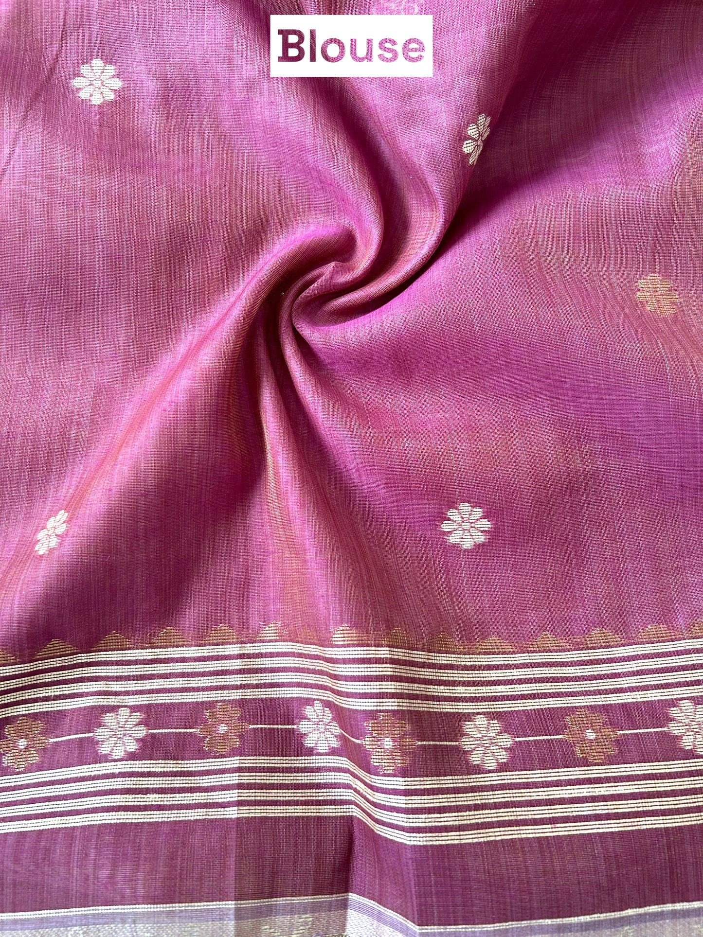 Purple handloom cotton saree