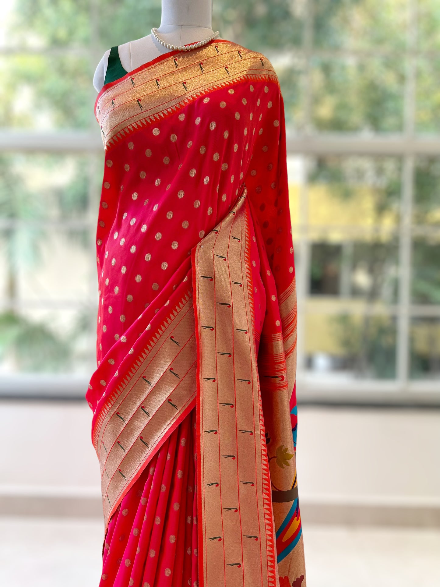 Soft silk paithani saree