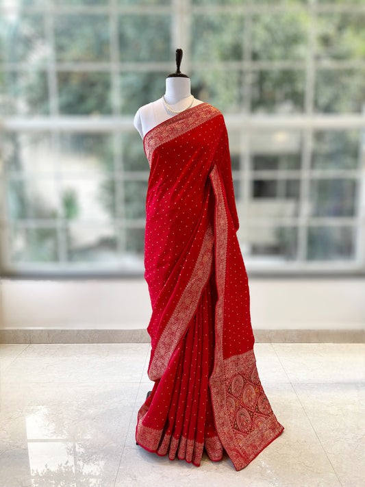 Perfect red saree