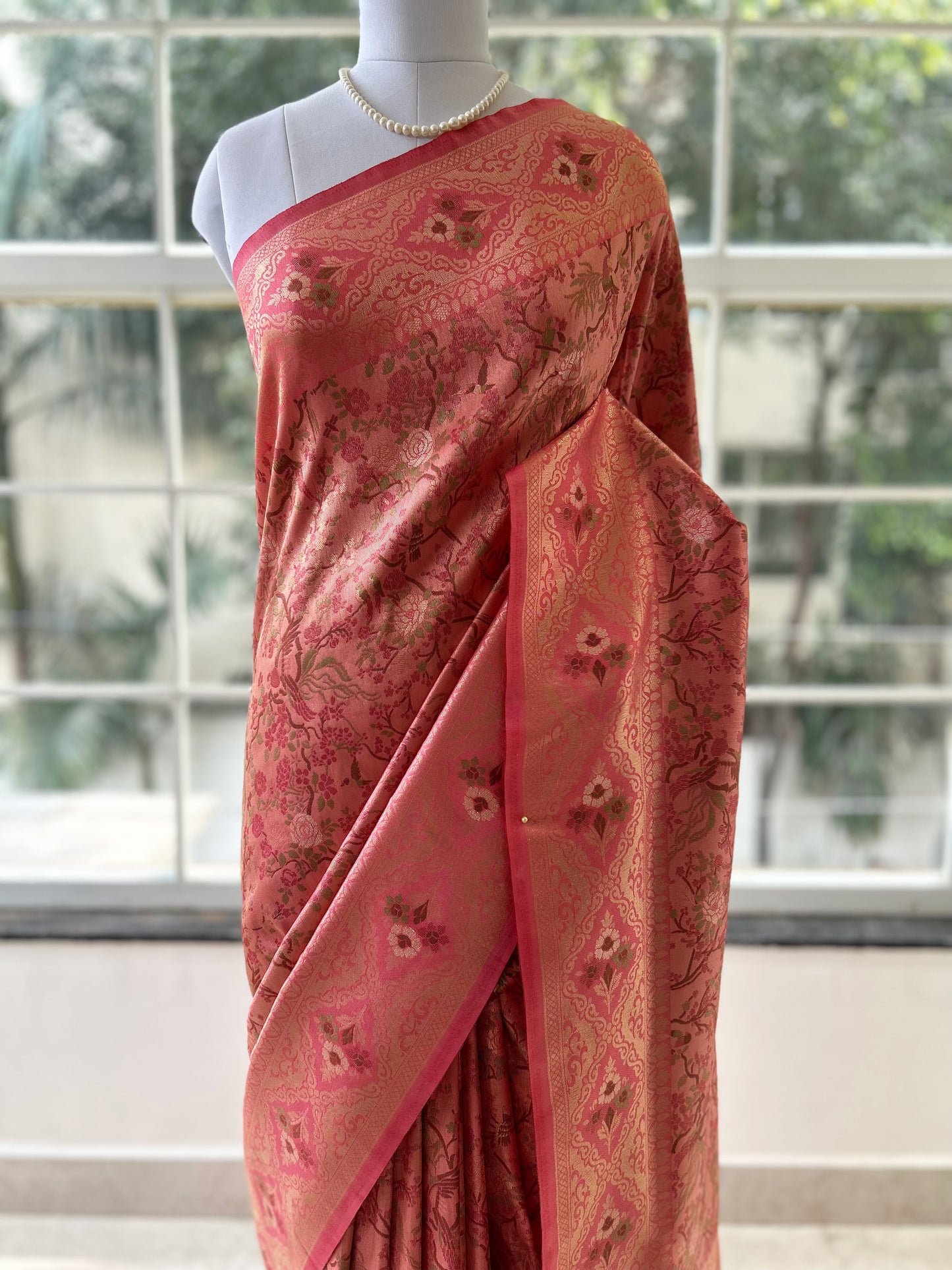 Soft gajji silk saree - Pink