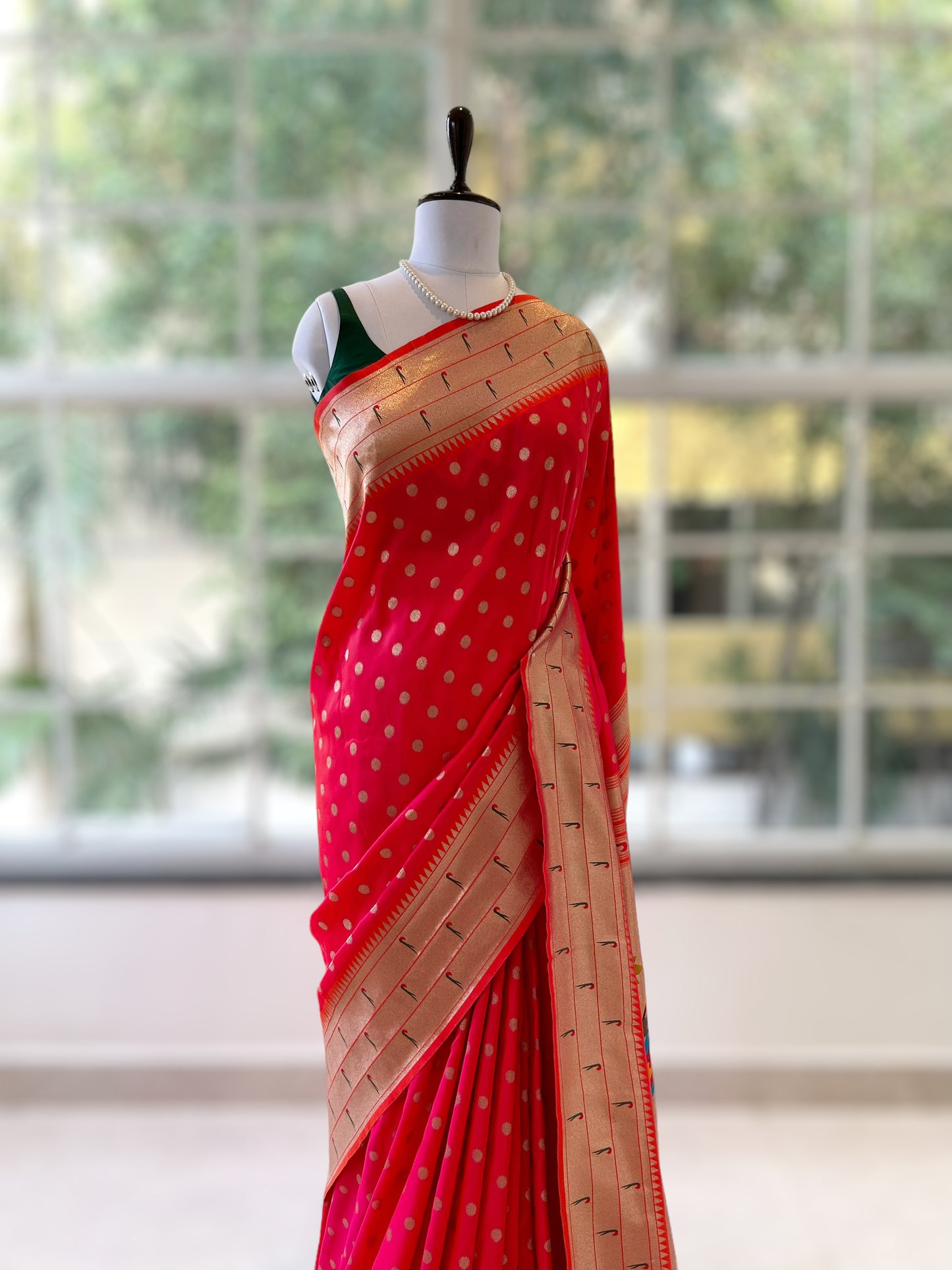 Soft silk paithani saree