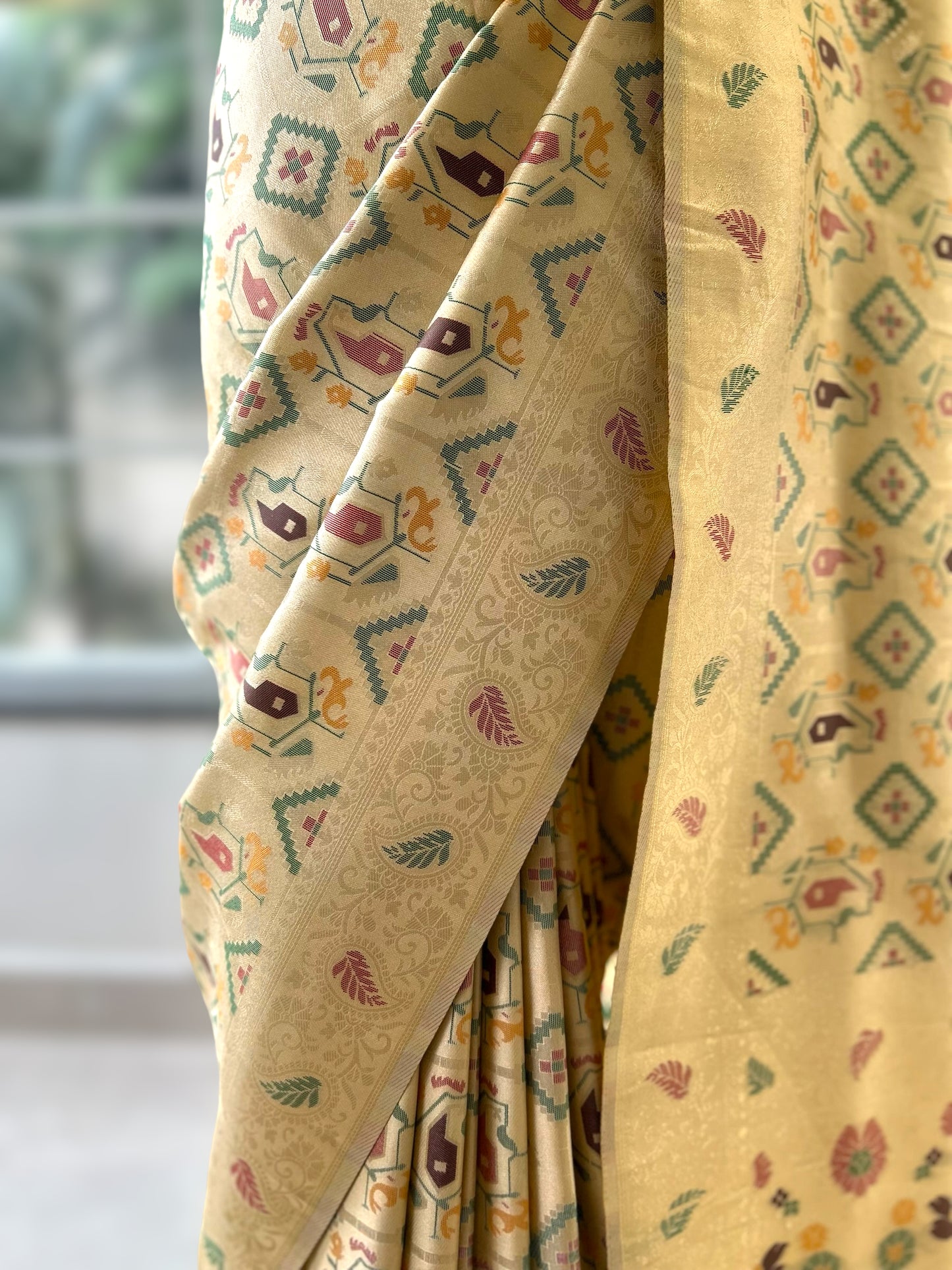 Soft gajji silk saree - Golden