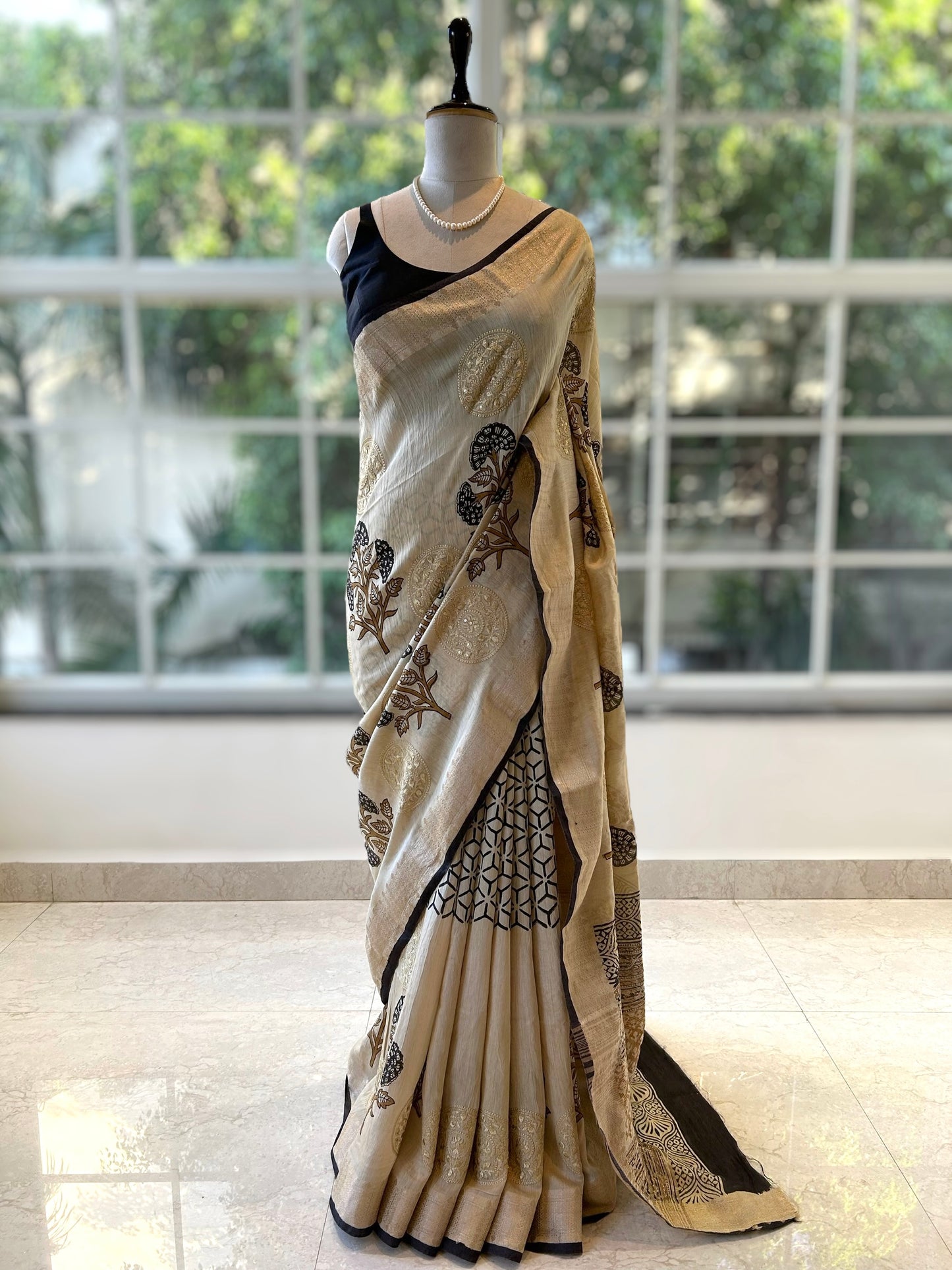 Pure soft chanderi cotton saree