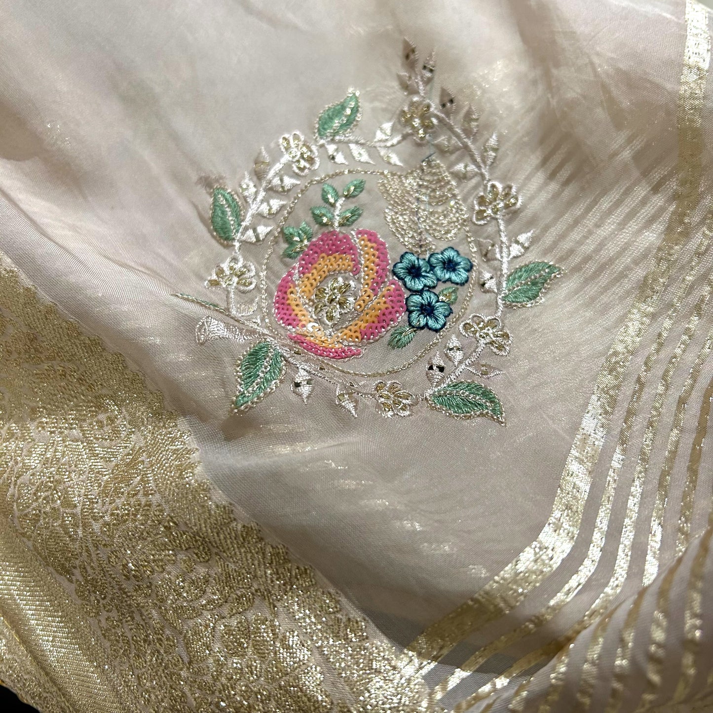 Pure organza saree