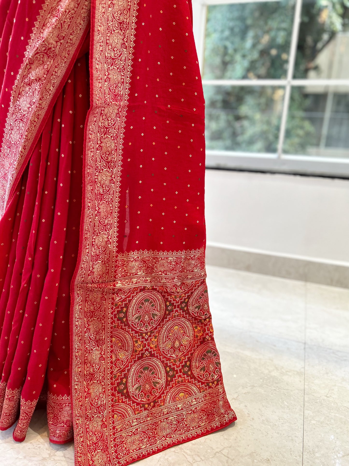 Perfect red saree