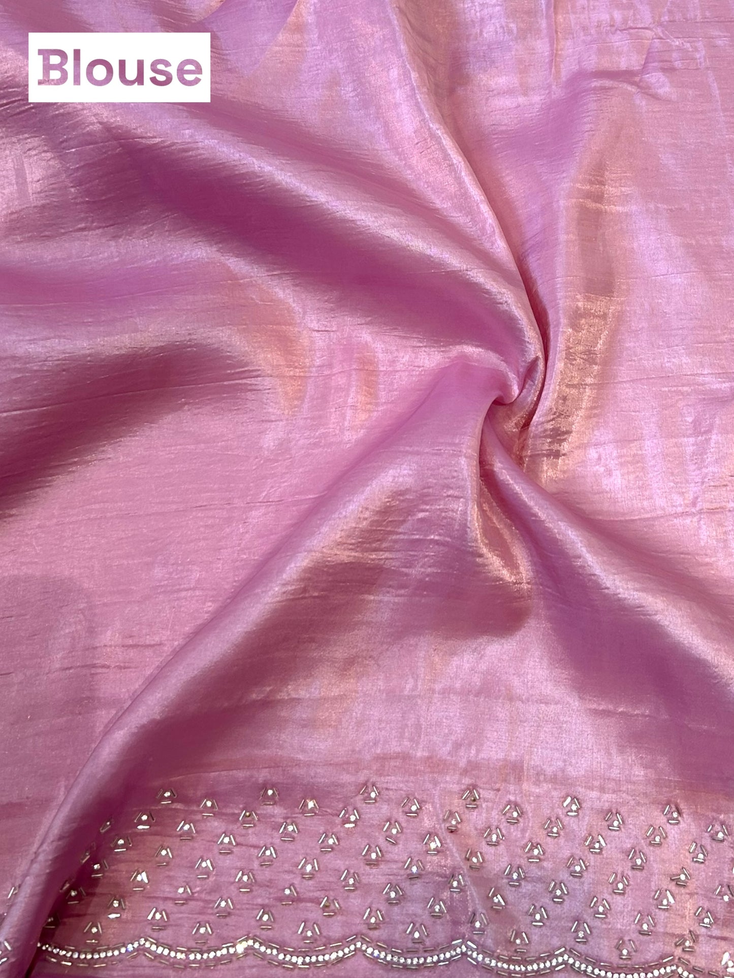 Soft organza cutwork saree - Lilac