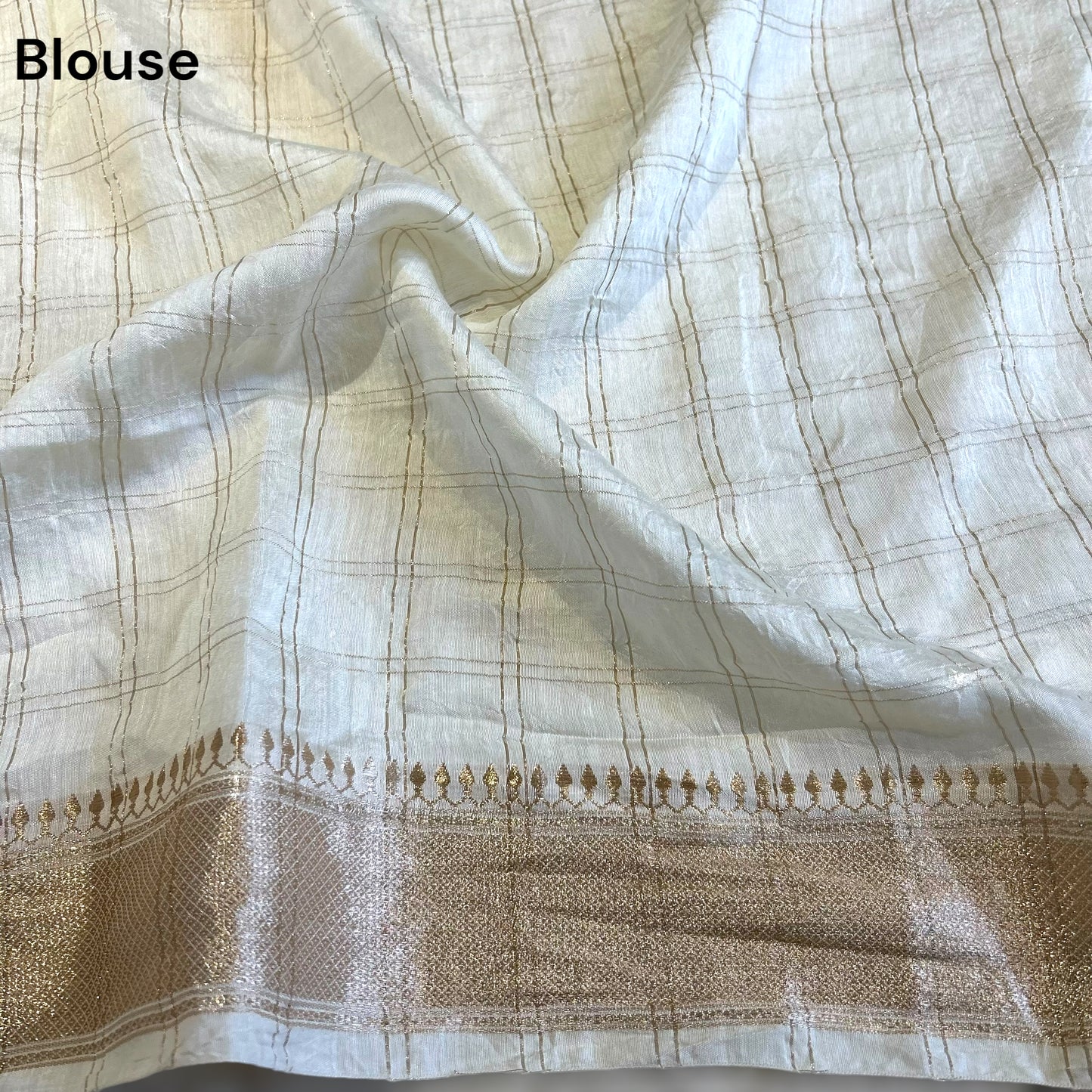 White pure soft chanderi cotton saree