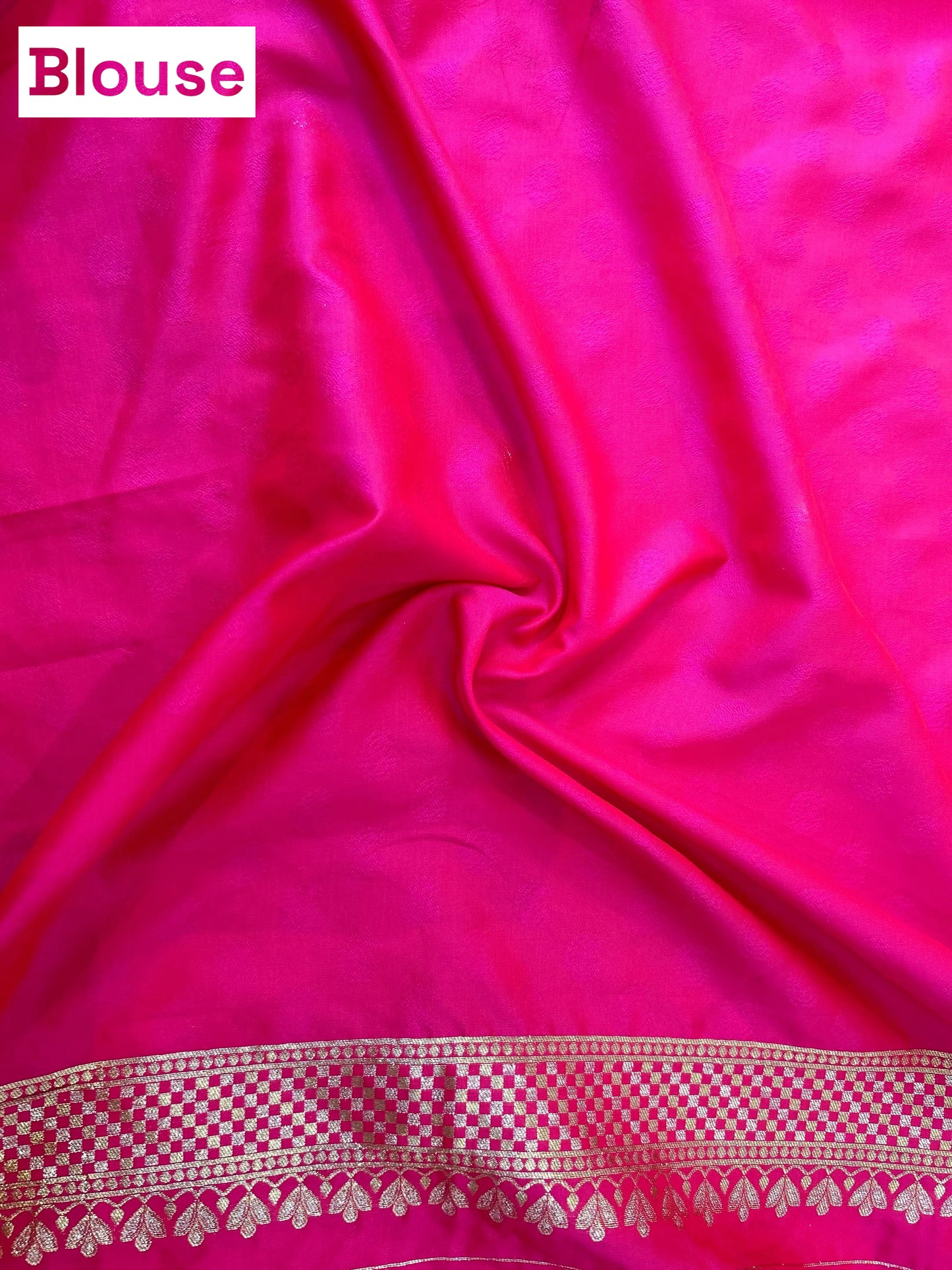 Zariwork soft silk saree - Pink