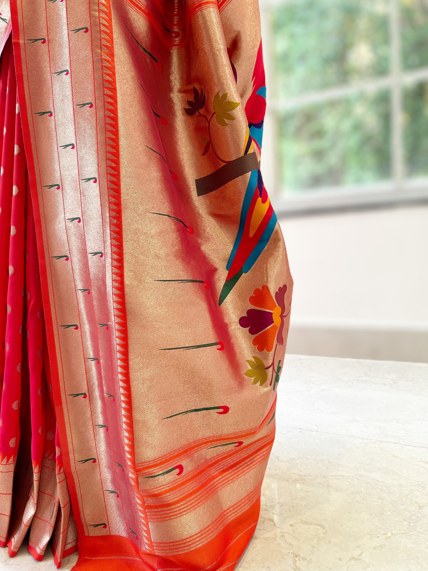 Soft silk paithani saree