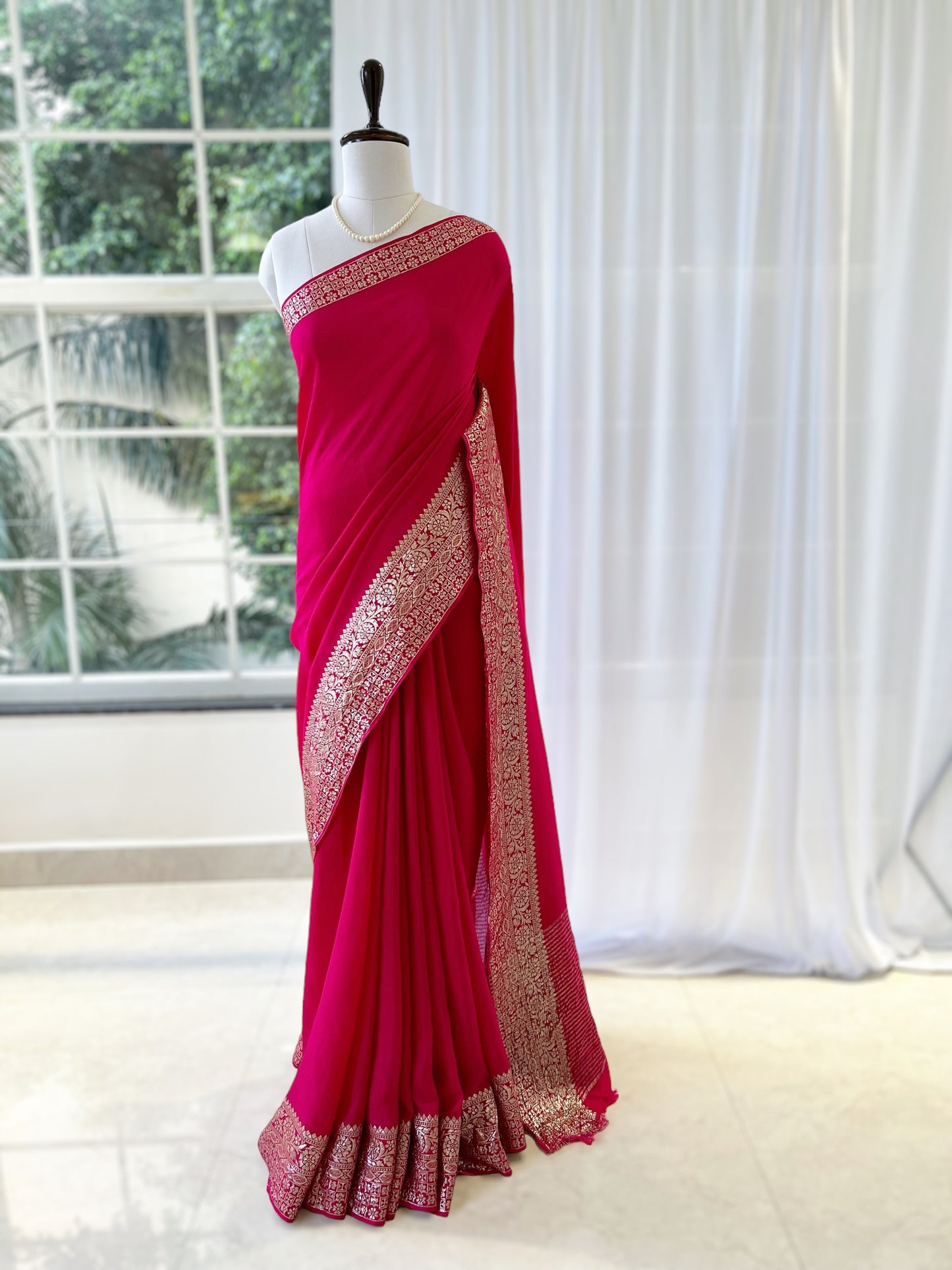 Dola silk saree - Pink