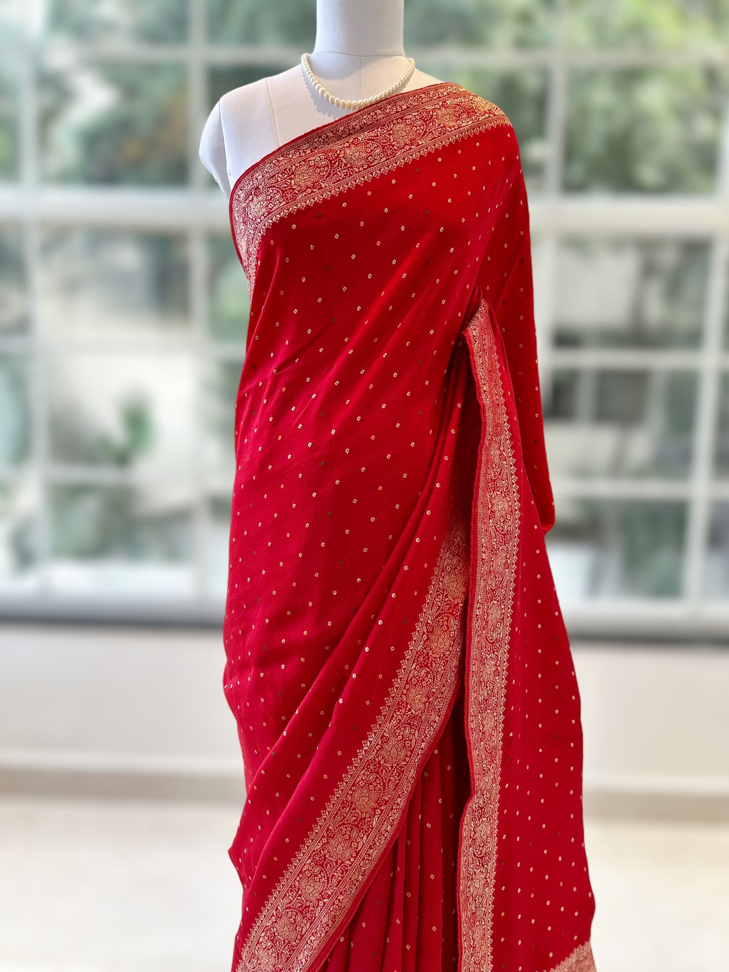 Perfect red saree