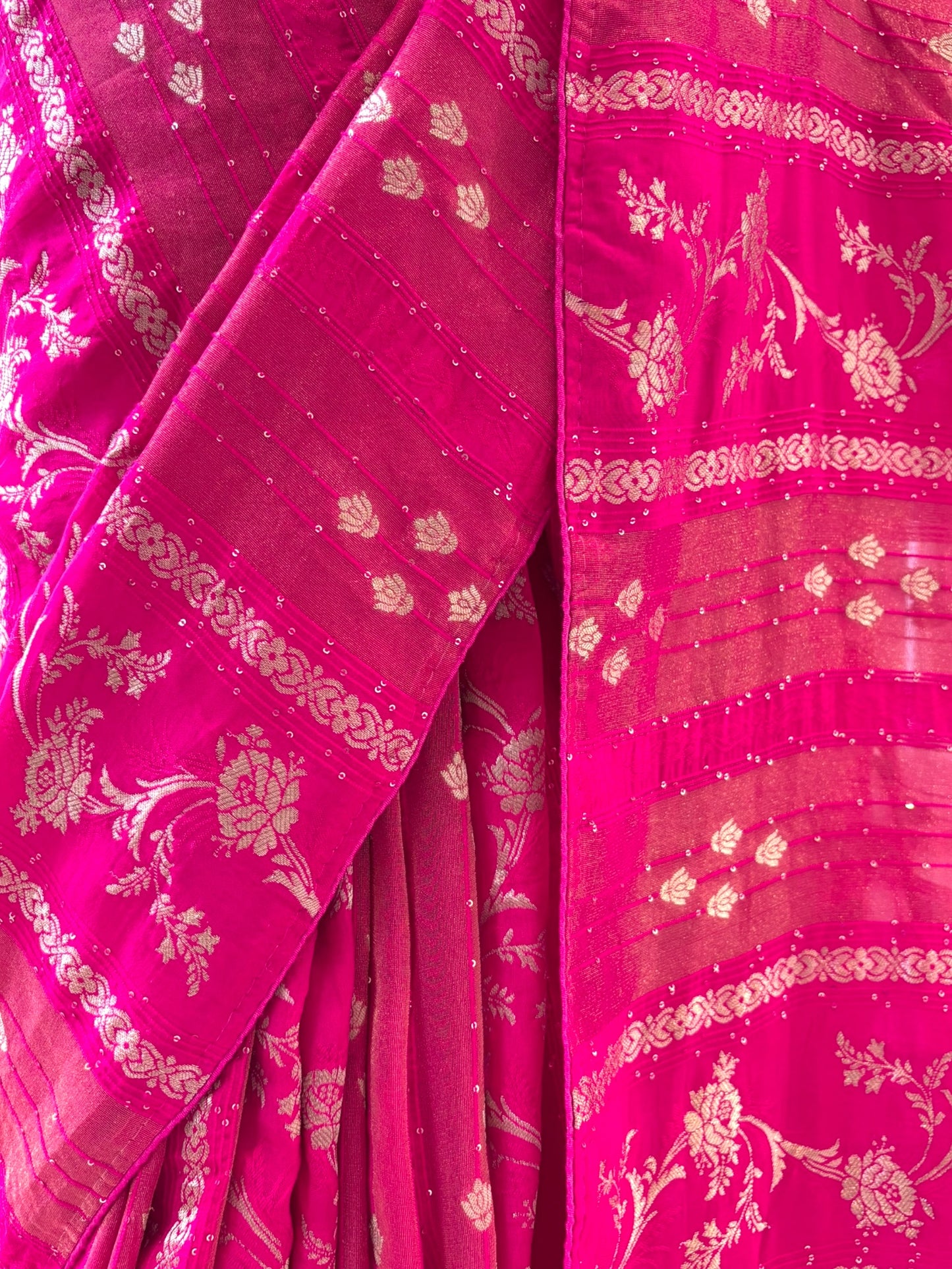 Dola silk sequins saree - Pink