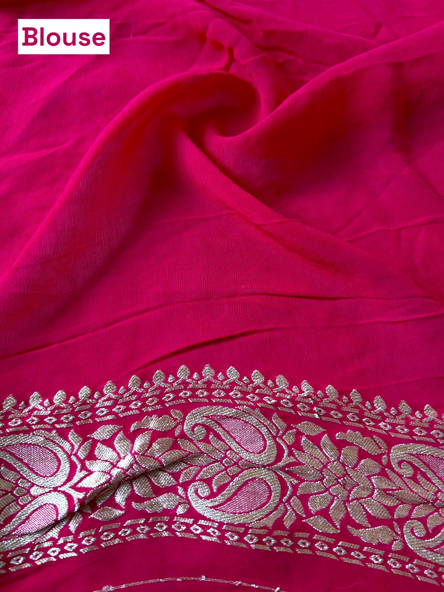 Georgette bandhani saree