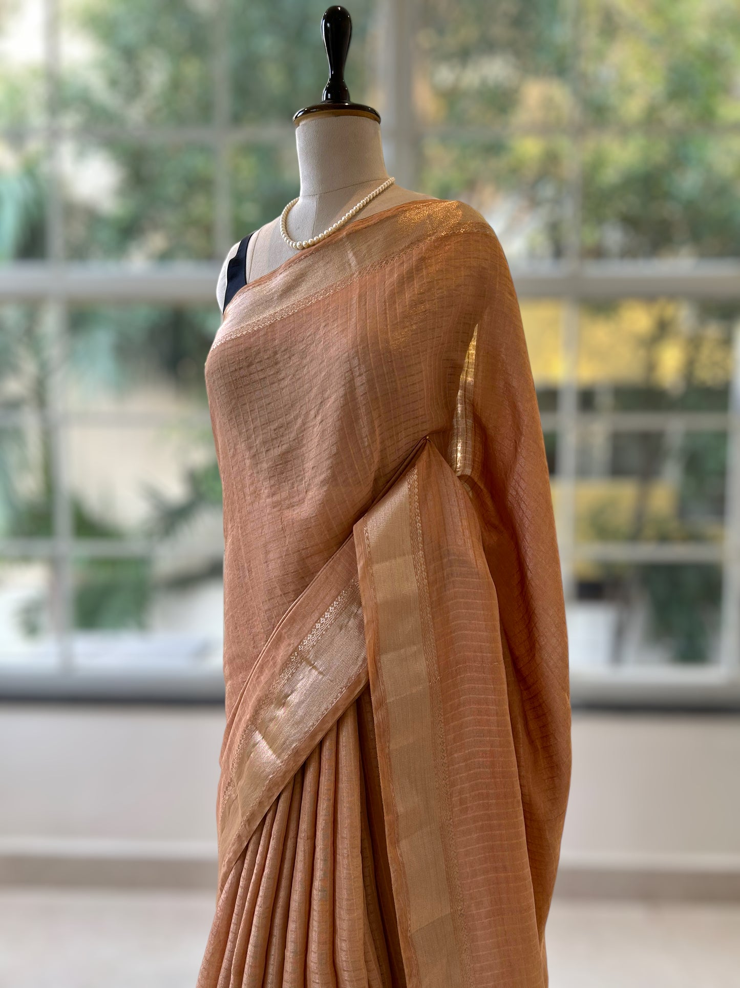 Rama zariwork maheshwari silk saree