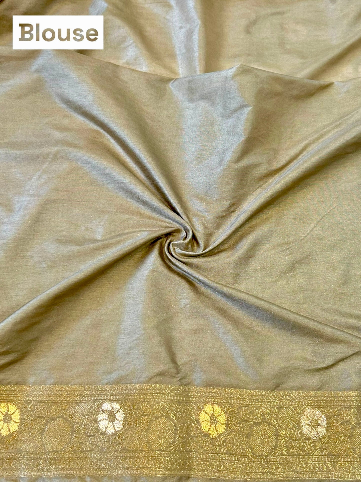 Golden soft silk saree