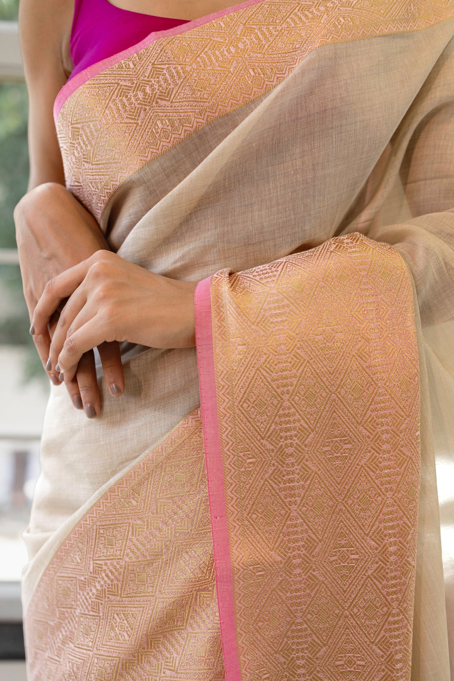 Handloom cotton saree