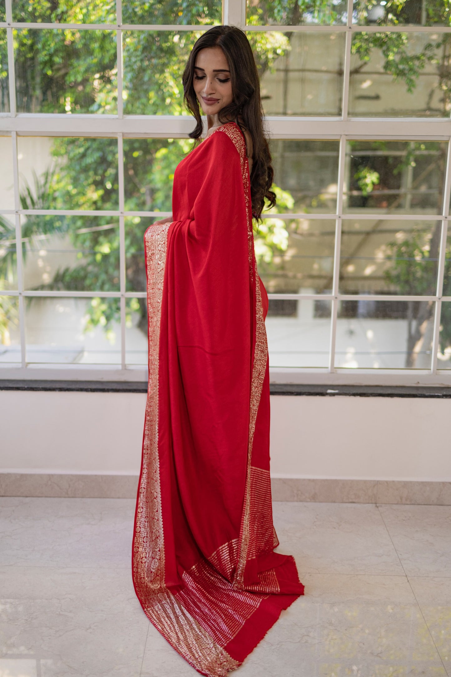 Dola silk saree - Red