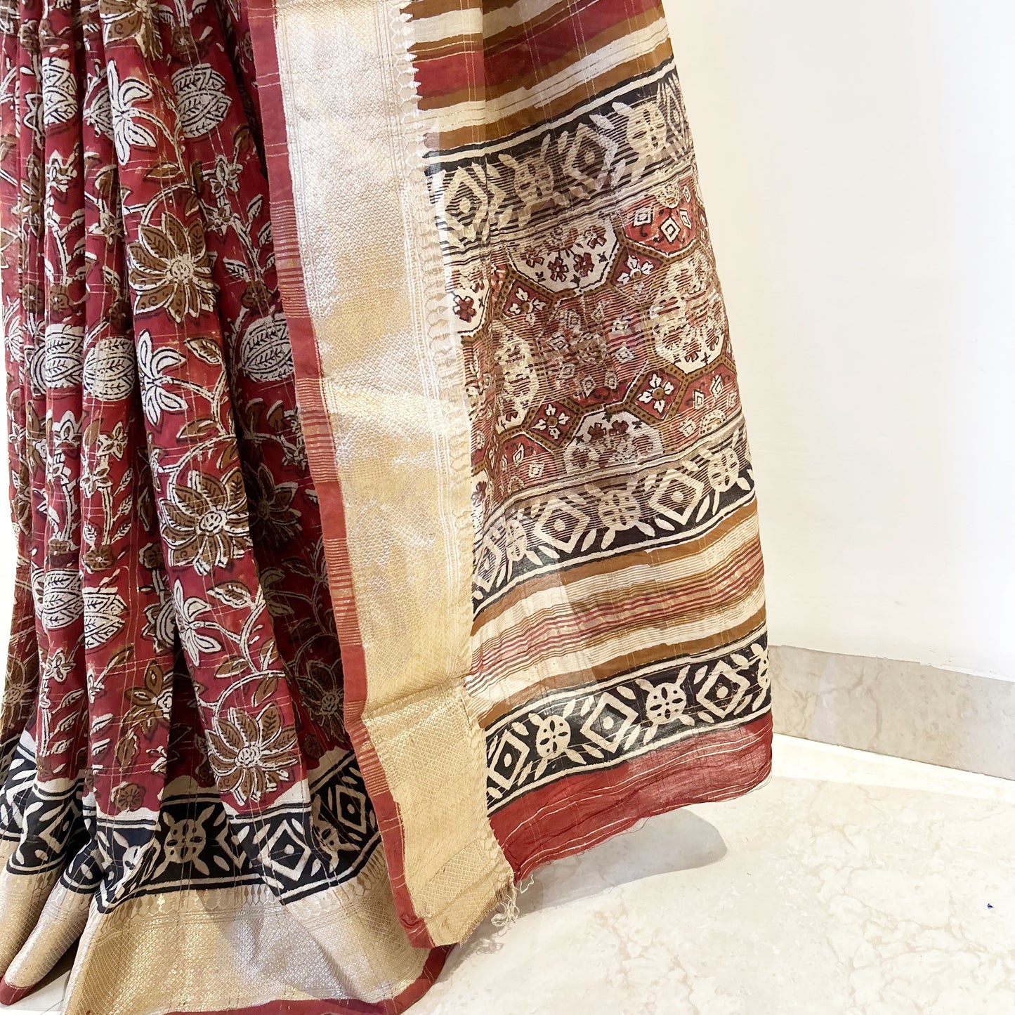 Pure soft chanderi cotton saree