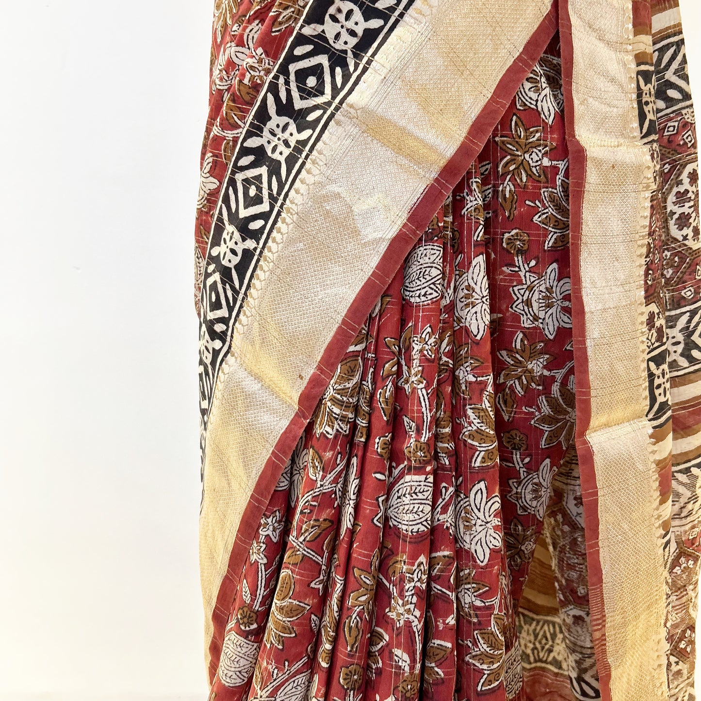 Pure soft chanderi cotton saree